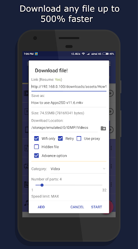 1DM Lite: Browser & Downloader স্ক্রিনশট 1