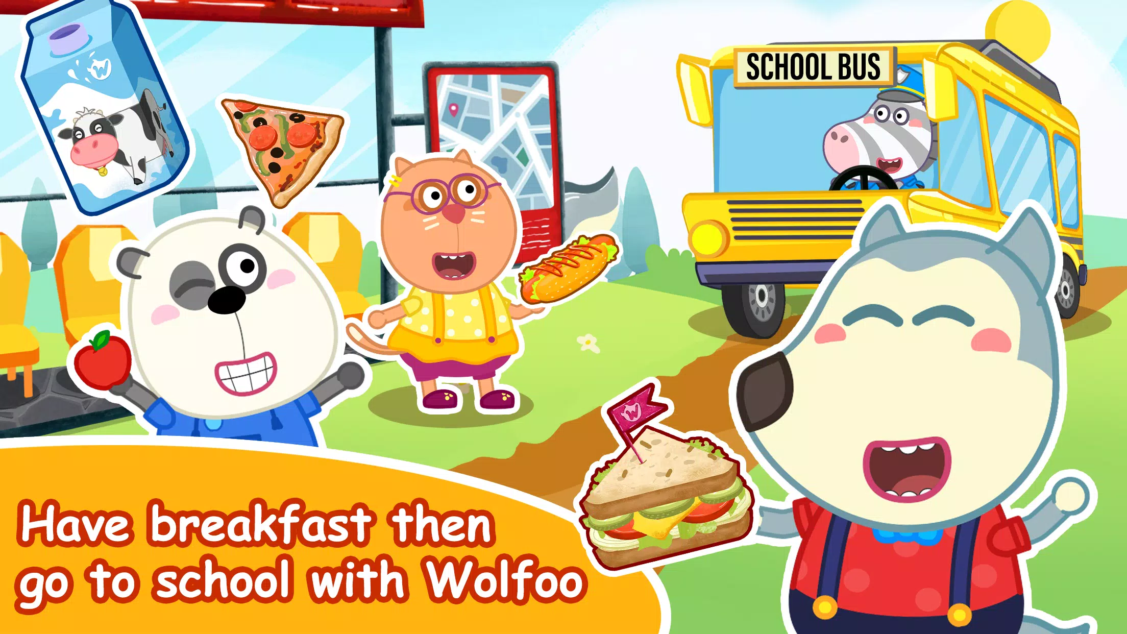 Wolfoo A Day At School Captura de pantalla 1