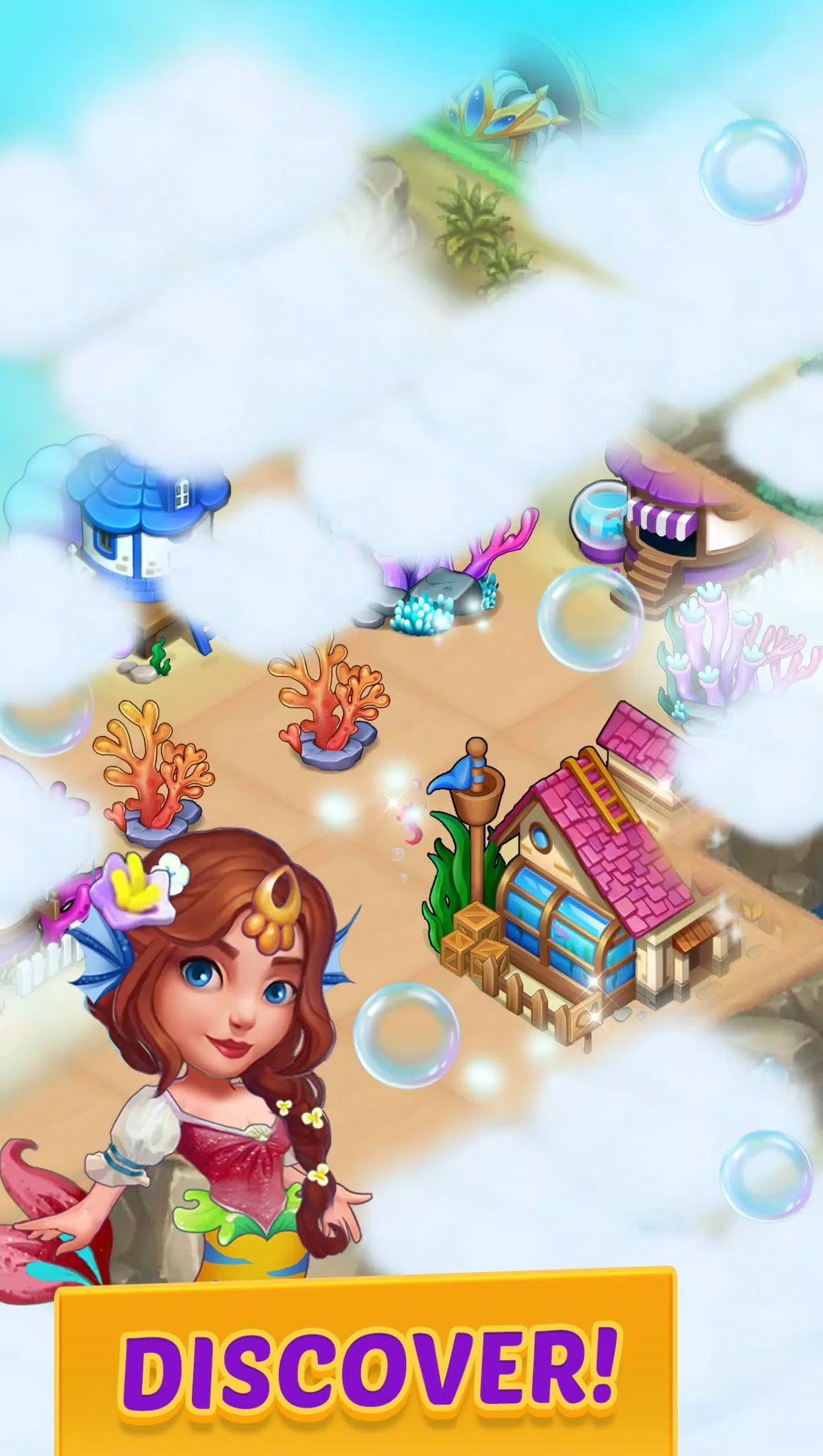 Merge Mermaids-magic puzzles экрана 3