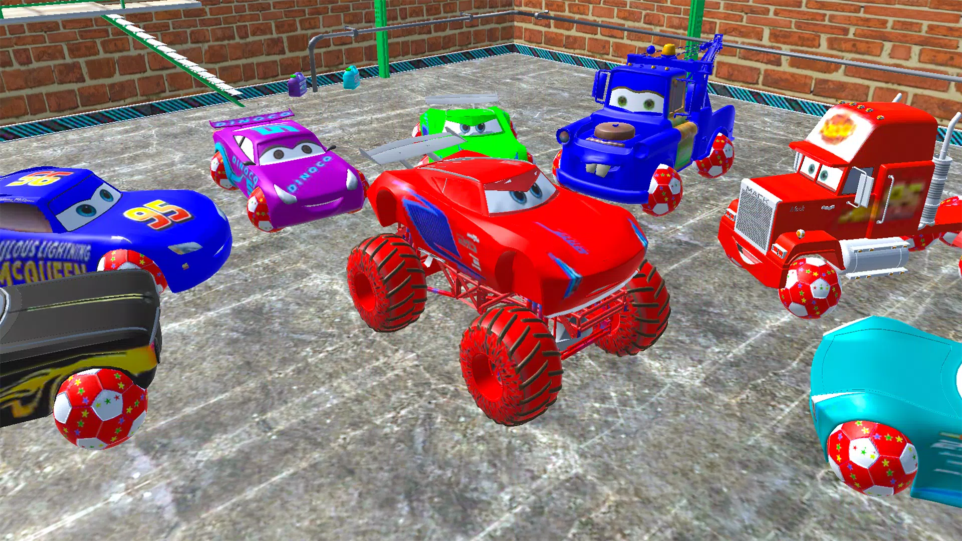 McQueen and Crazy Racing Cars screenshot 1