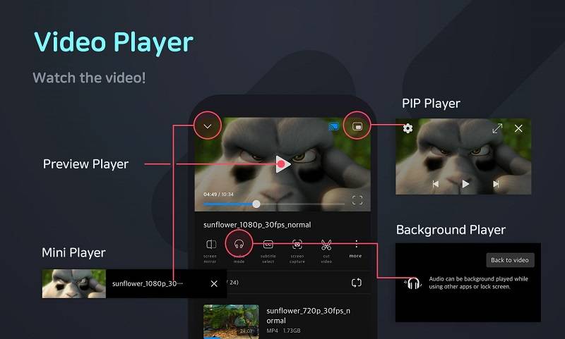 Reproductor Video HD-FX Player captura de pantalla 