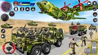 Army Vehicle Transporter Truck экрана 3