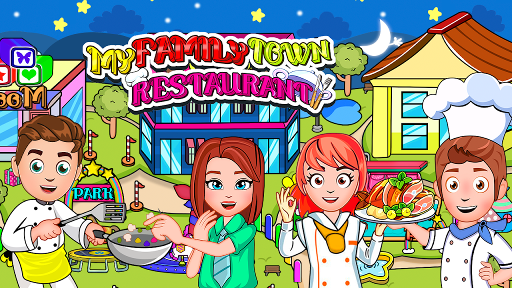 My Family Town : Resturant captura de pantalla 