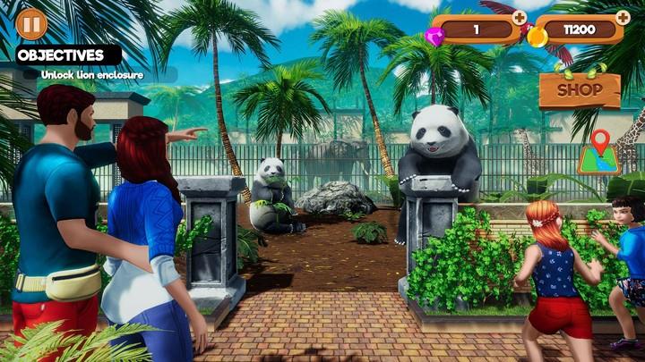 Wonder Animal Zoo Park Games ảnh chụp màn hình 1