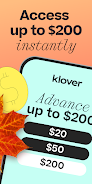 Klover - Instant Cash Advance スクリーンショット 1