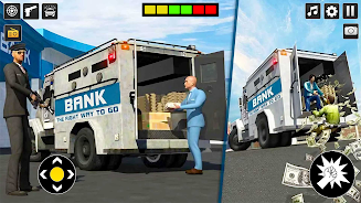 Bank Cash Van Driver Simulator captura de pantalla 