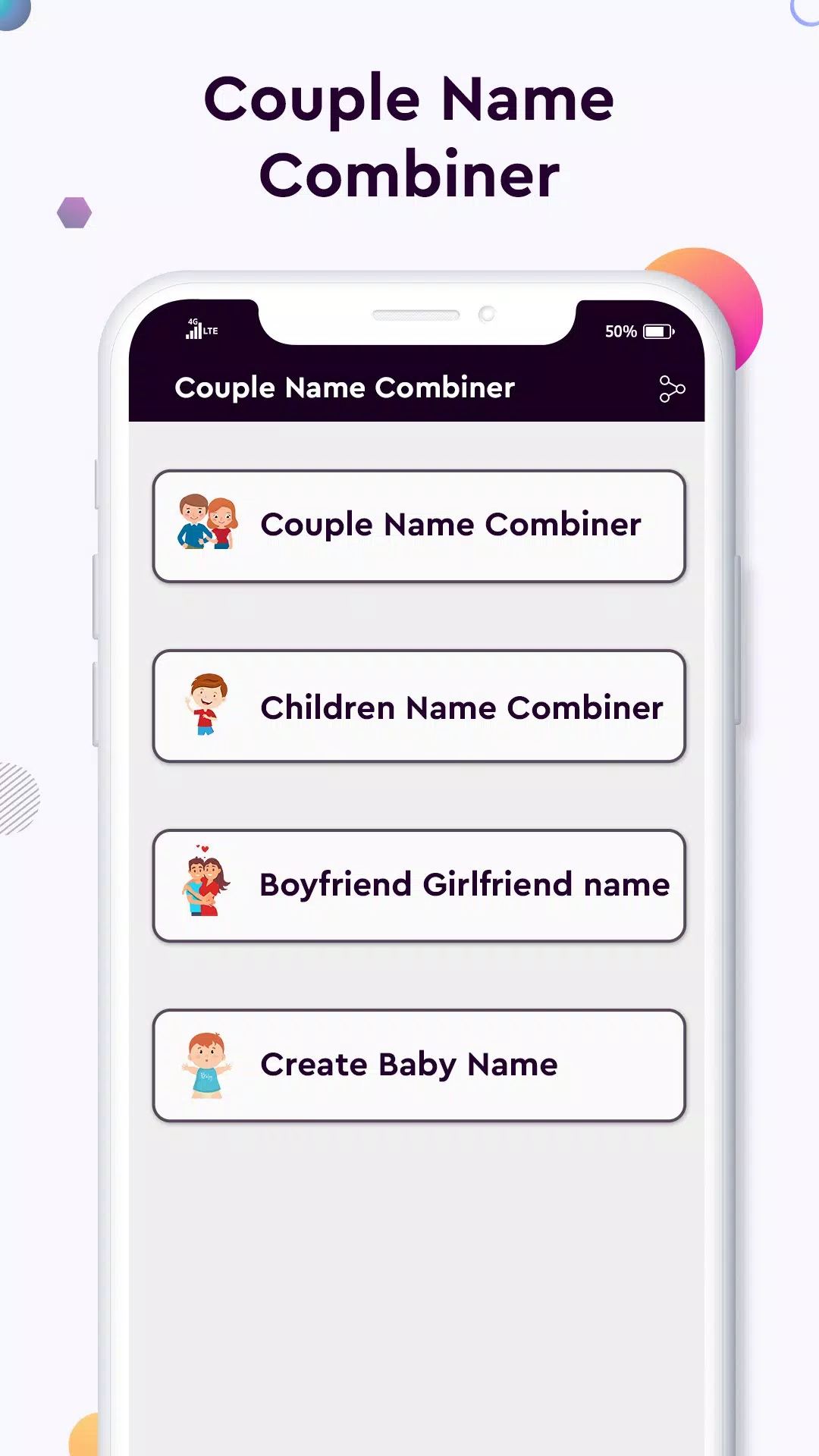 Baby name Couple Name Combiner ဖန်သားပြင်ဓာတ်ပုံ 2
