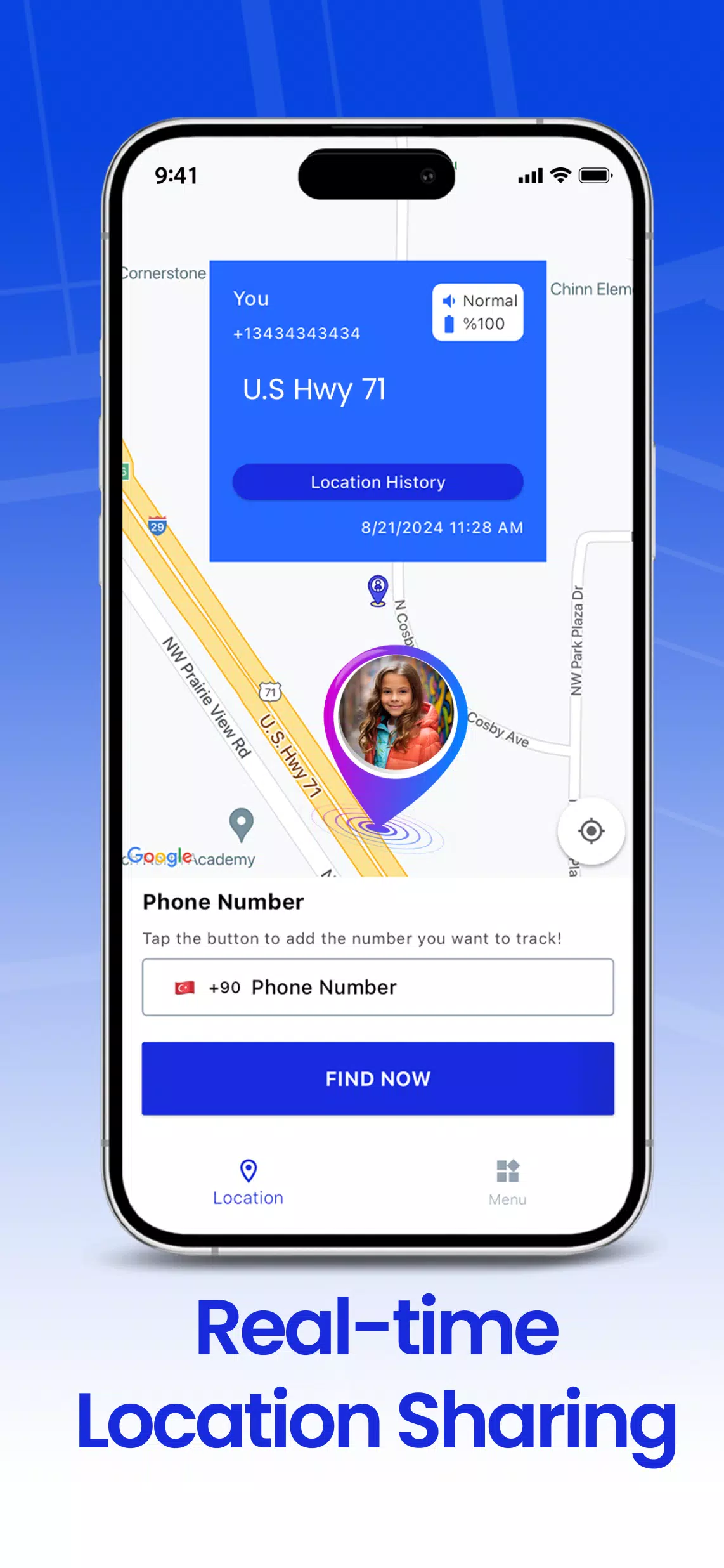 Phone Tracker GPS GeoPoint360 ảnh chụp màn hình 1
