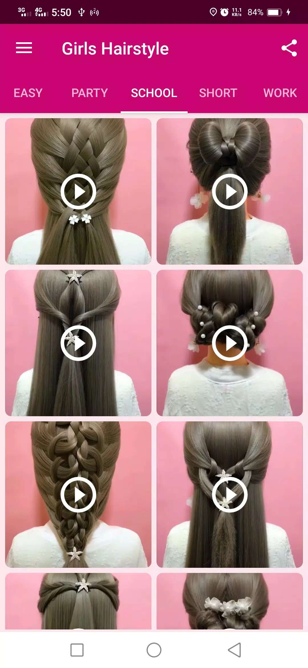 Girls Hairstyle captura de pantalla 