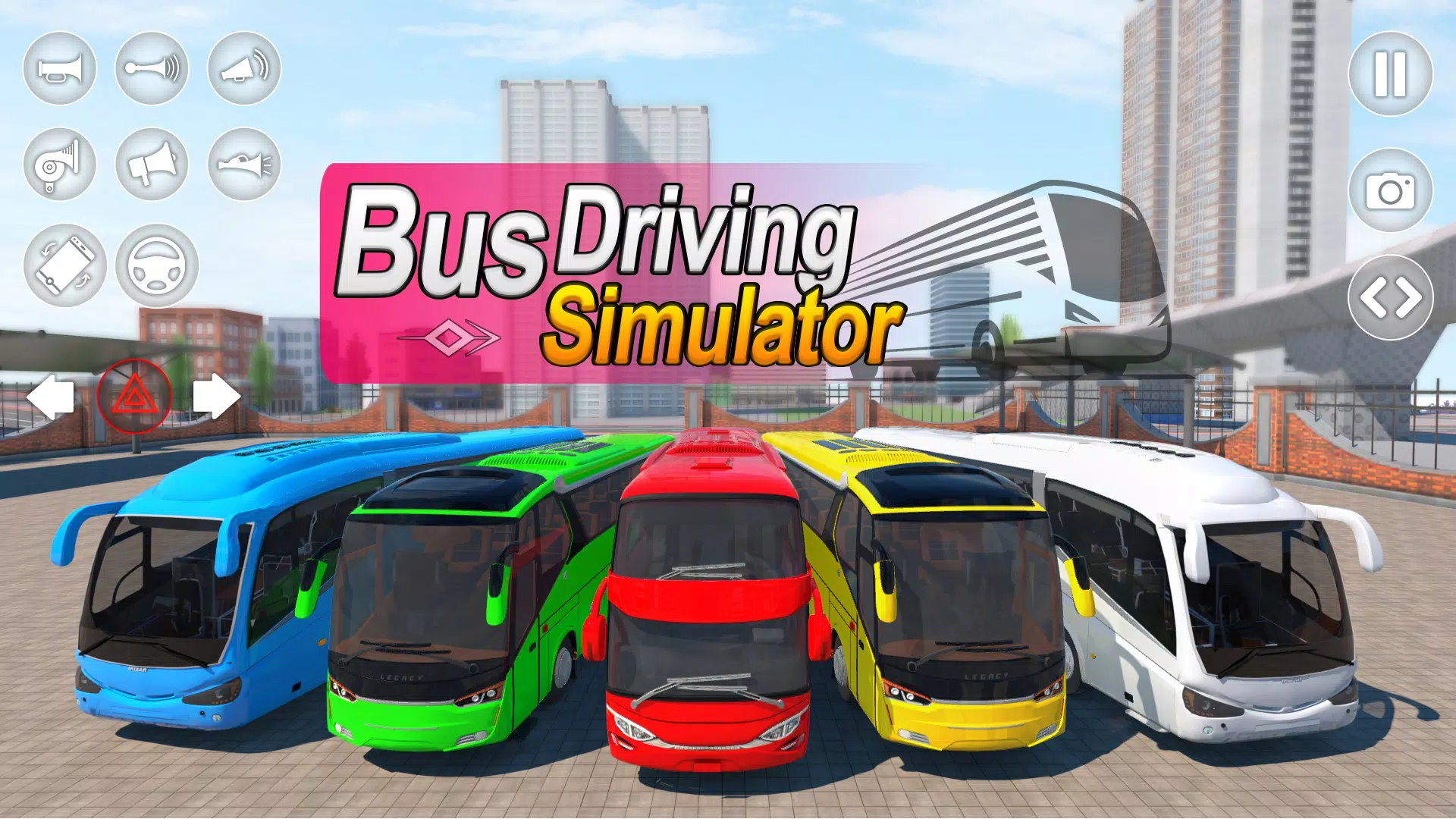 Bus Driving Games 3d Simulator экрана 4