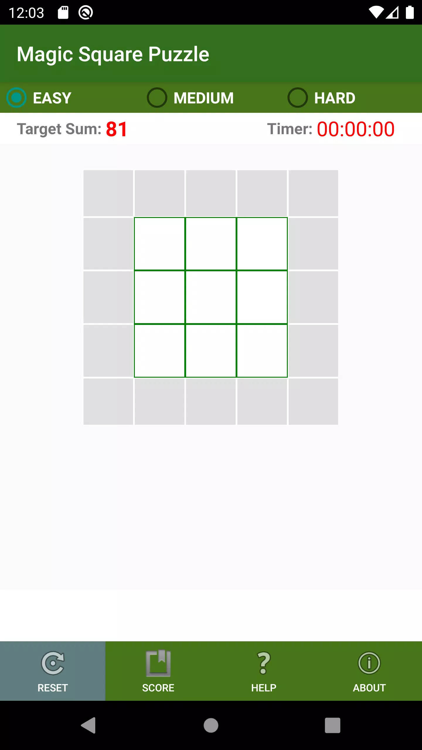 Magic Square Puzzle screenshot 1