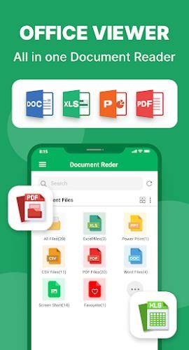 All Document Reader and Viewer ဖန်သားပြင်ဓာတ်ပုံ 1