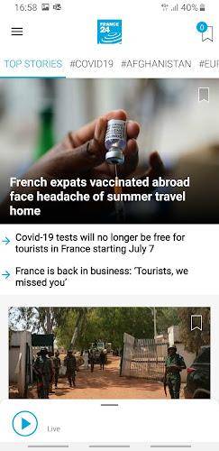 Screenshot FRANCE 24 - Info et actualités 1