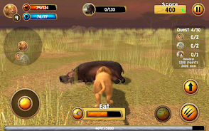 Wild Lion Simulator 3D स्क्रीनशॉट 4