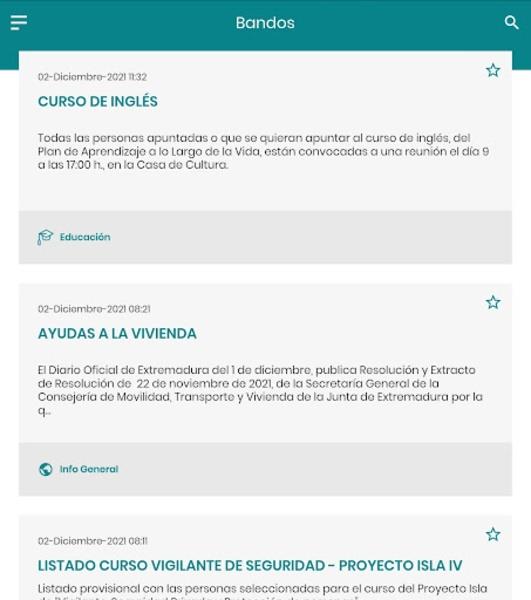 Screenshot Talaván Informa 1