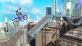 Bike Stunts 3D - Rooftop Chall экрана 2