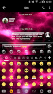 SMS Messages GlassNebula Theme ekran görüntüsü 4