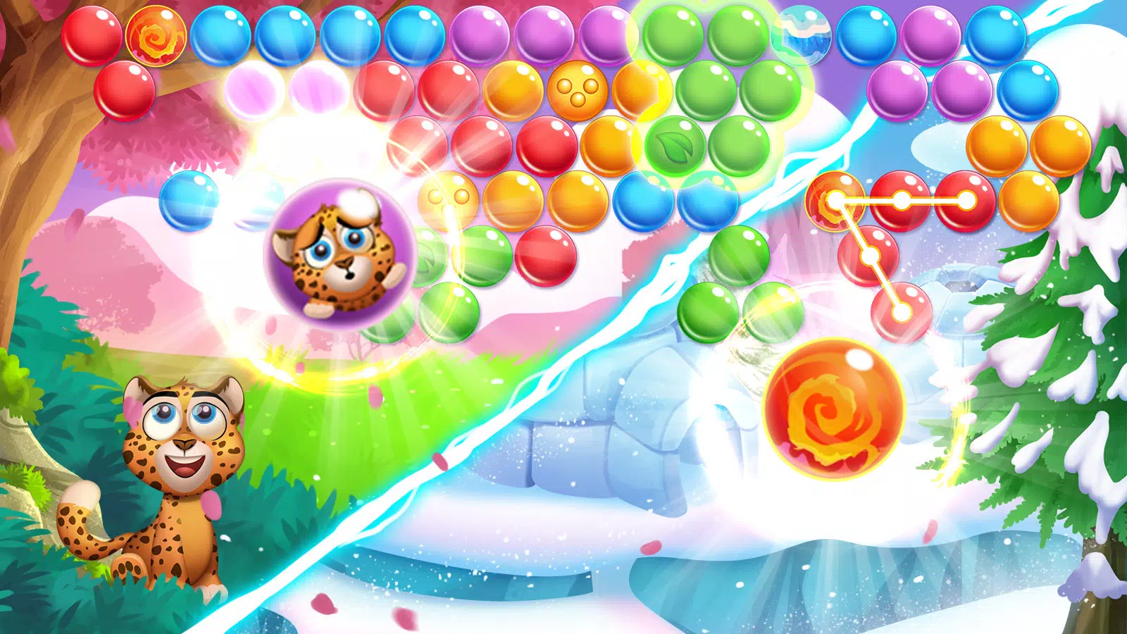 Bubble Pop: Wild Rescue ဖန်သားပြင်ဓာတ်ပုံ 1