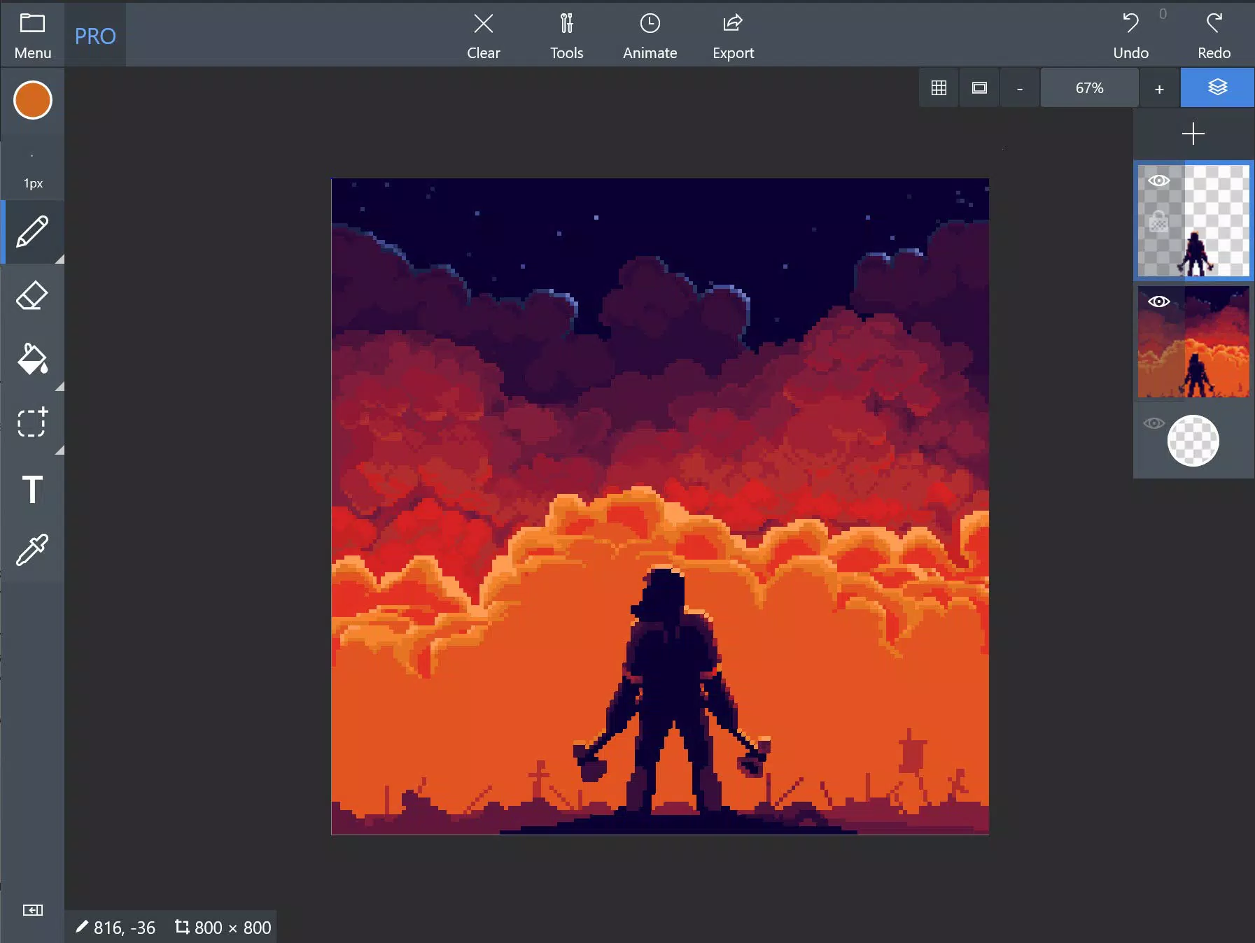 Pix2D - Pixel art studio Screenshot 1