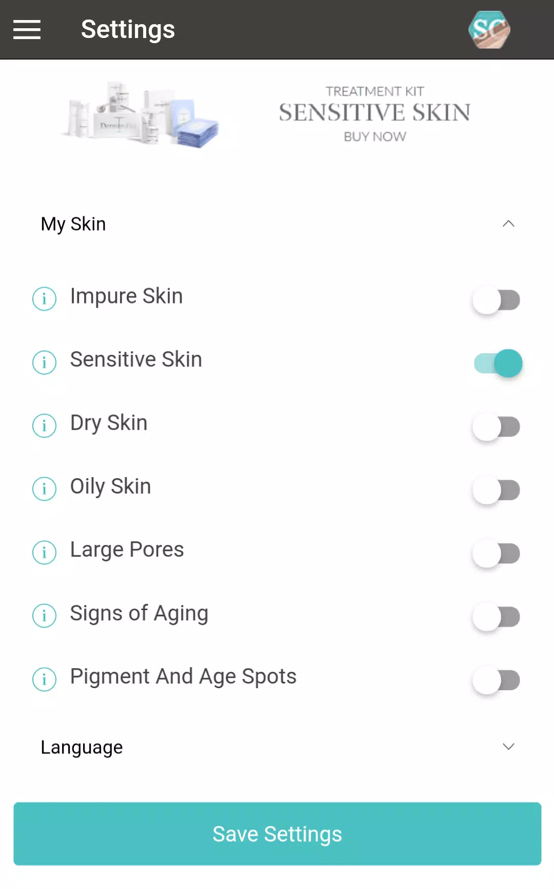 SkinCheck ảnh chụp màn hình 4