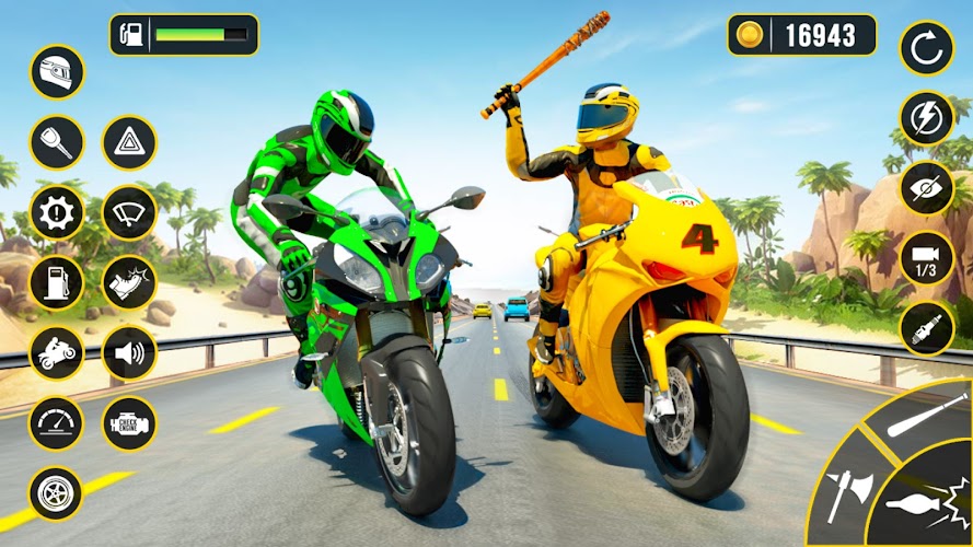 Moto Attack - Bike Racing Game ဖန်သားပြင်ဓာတ်ပုံ 2