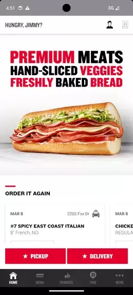 Jimmy John's Sandwiches应用截图第1张