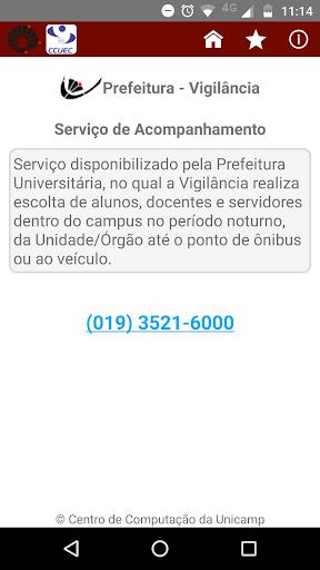 UNICAMP Serviços captura de pantalla 