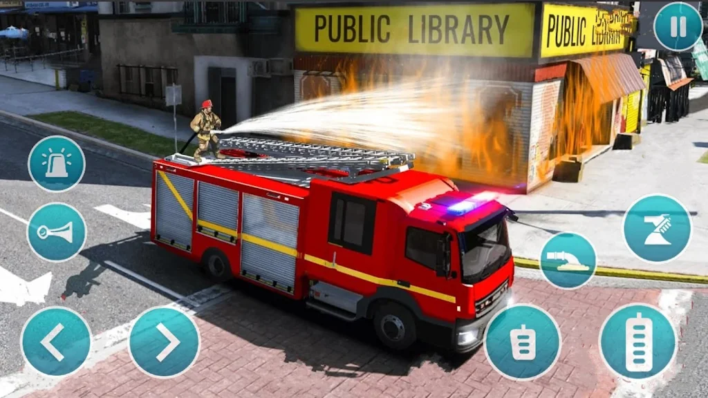 Emergency Police Fire Truck 3d captura de pantalla 