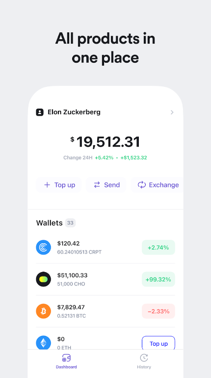 SPACE iZ Wallet ảnh chụp màn hình 4