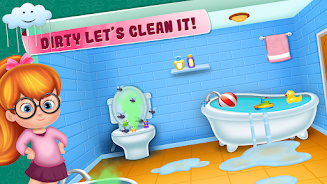 Little girl cleanup game экрана 1