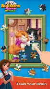 Solitaire Jigsaw Puzzle captura de pantalla 