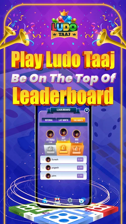 Ludo Taaj - Play Ludo & Win captura de pantalla 