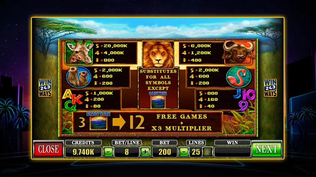 SLOT African Simba स्क्रीनशॉट 4