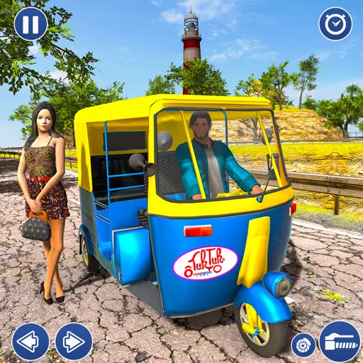 City Taxi Auto Rickshaw Game স্ক্রিনশট 1
