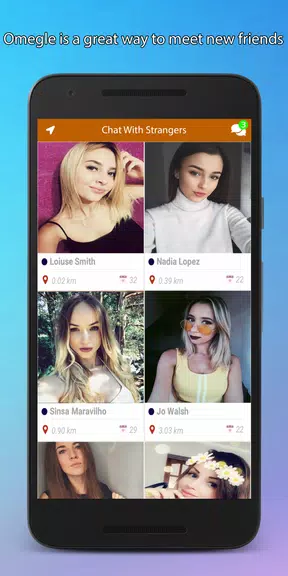 Omegle Video Chat App экрана 2