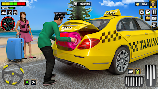 US Taxi Car Driving Games ဖန်သားပြင်ဓာတ်ပုံ 2