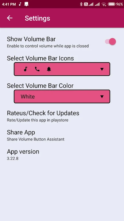 Volume Button Assistant captura de pantalla 