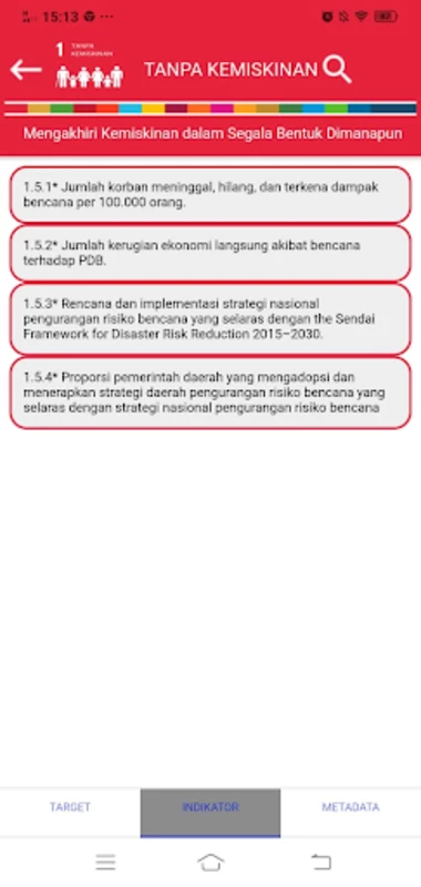 SDG Metadata Indonesia Screenshot 1