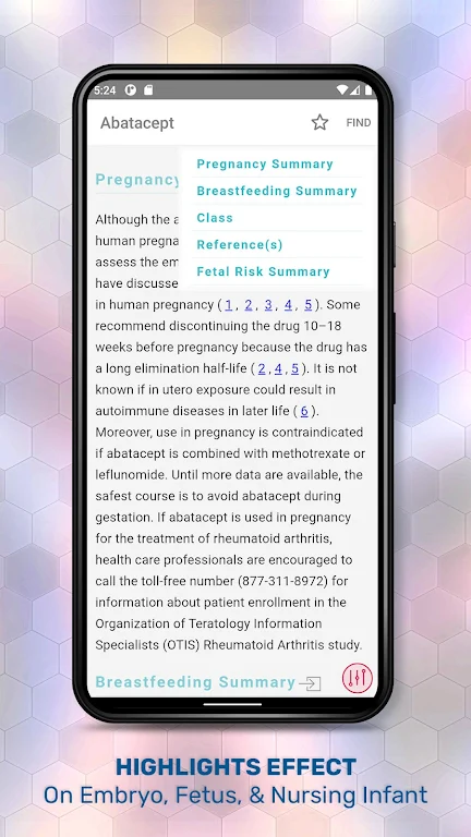 Drugs in Pregnancy Lactation ဖန်သားပြင်ဓာတ်ပုံ 3