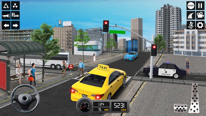 Taxi Simulator 3d Taxi Sim ဖန်သားပြင်ဓာတ်ပုံ 3