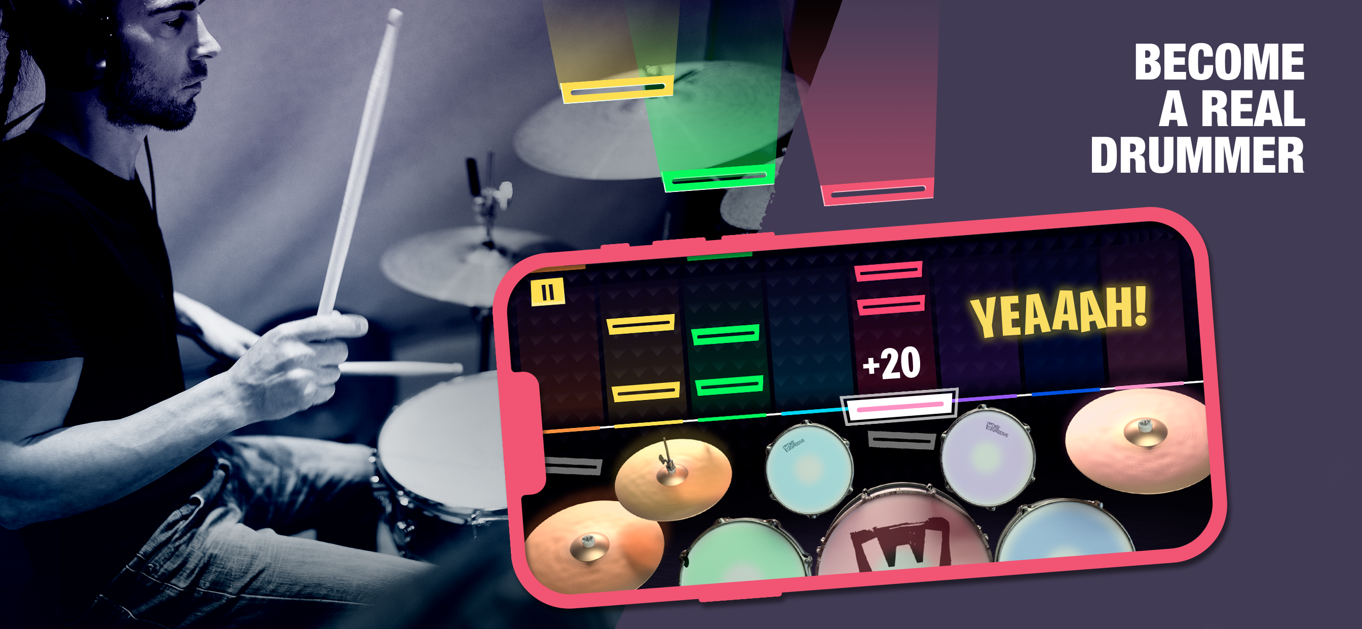 WeGroove: play & learn to drum captura de pantalla 