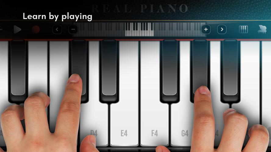 Screenshot Real Piano: teclado eletrônico 1