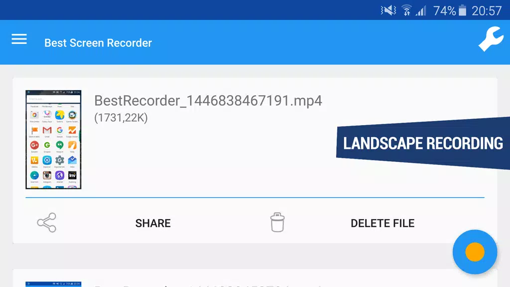 REC HD Screen Recorder No-Root captura de pantalla 