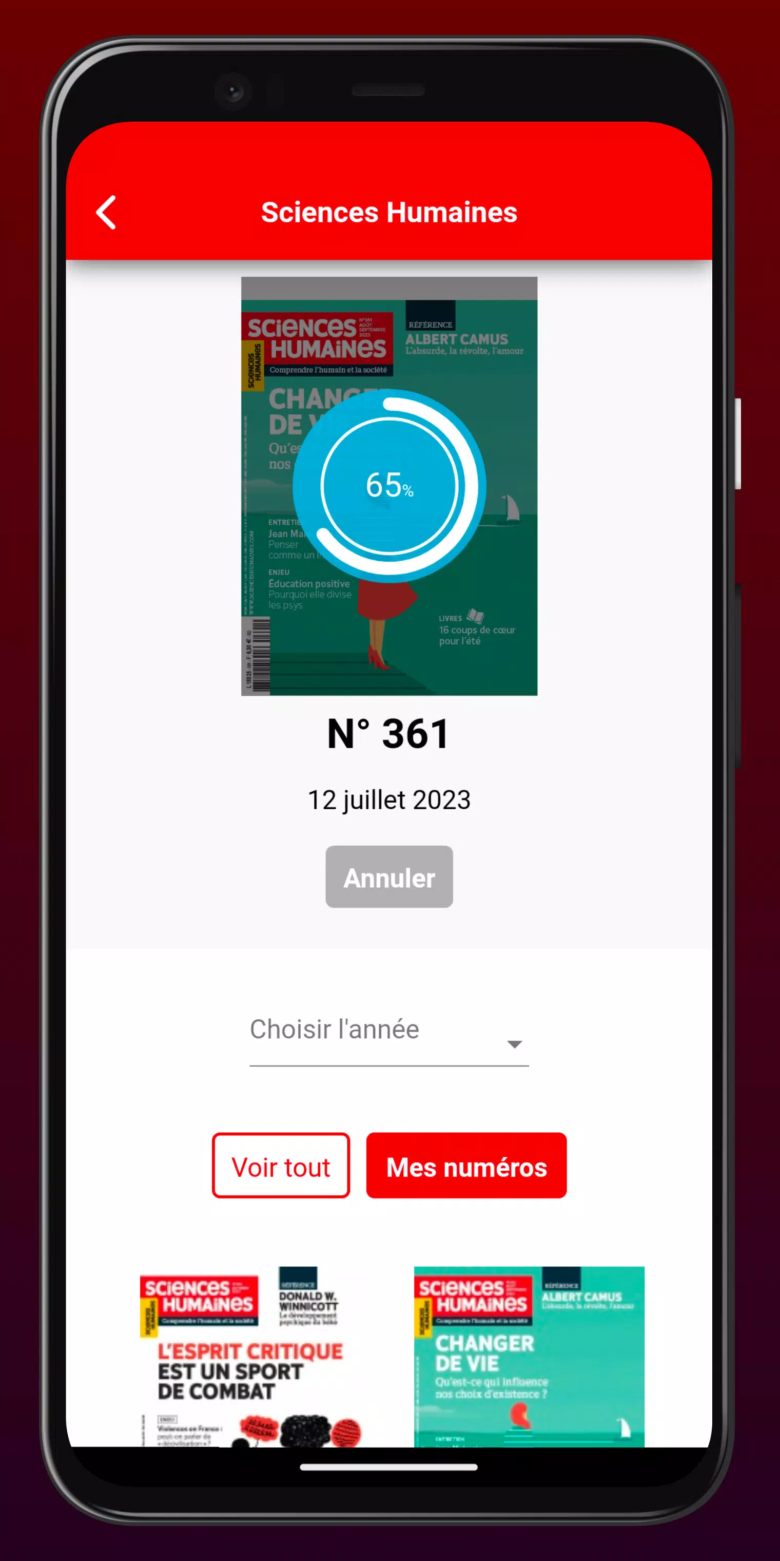 Sciences Humaines Screenshot 2