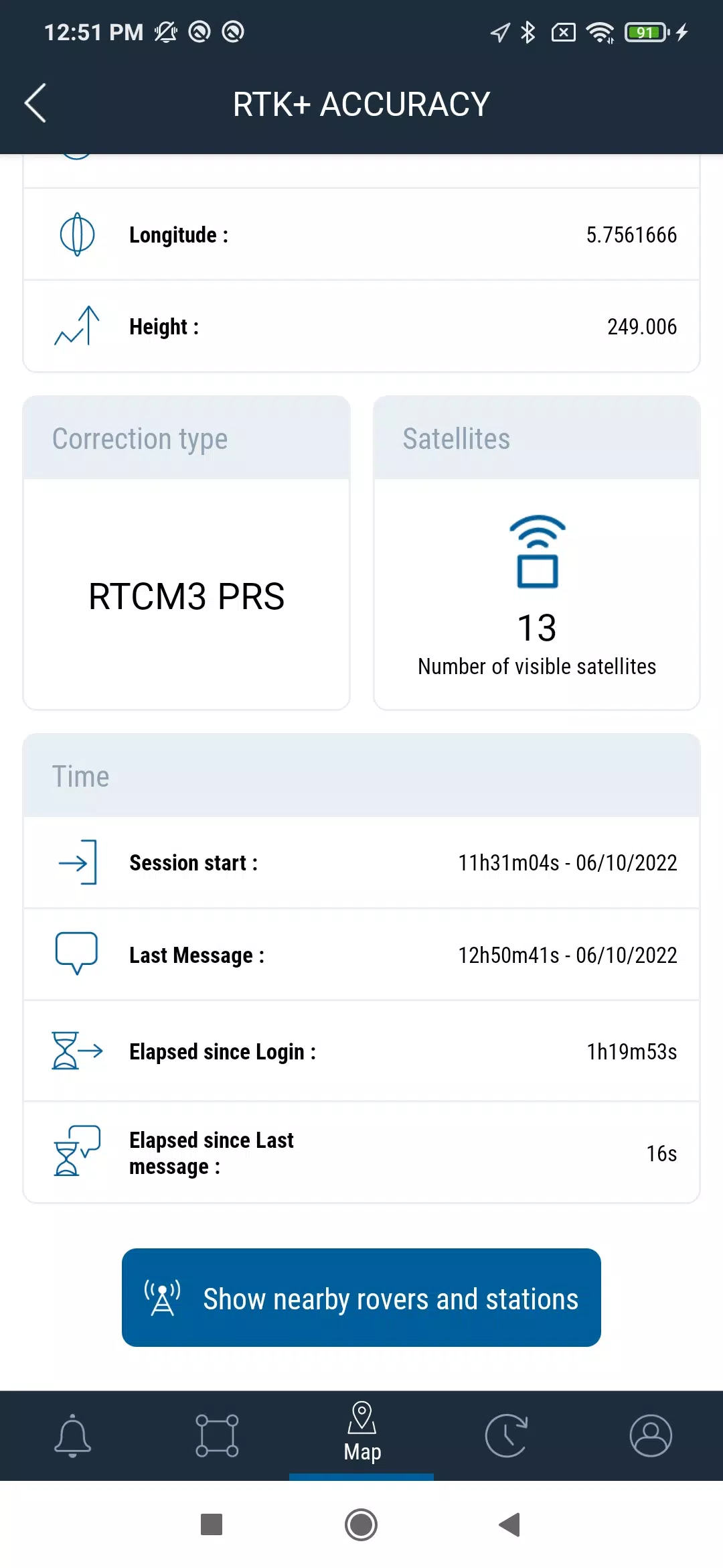 Screenshot Raven RTK+ ACCURACY 4