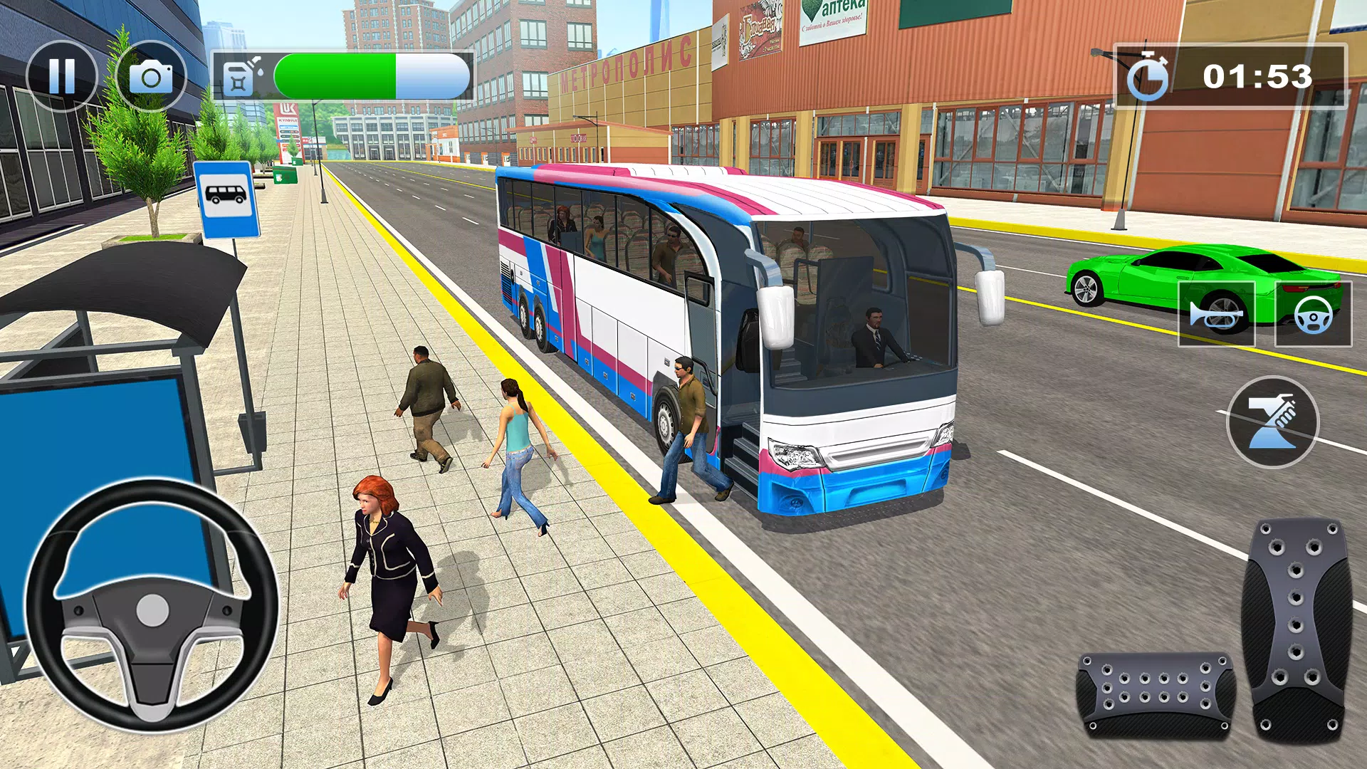 Bus Simulator : 3D Bus Games ဖန်သားပြင်ဓာတ်ပုံ 4