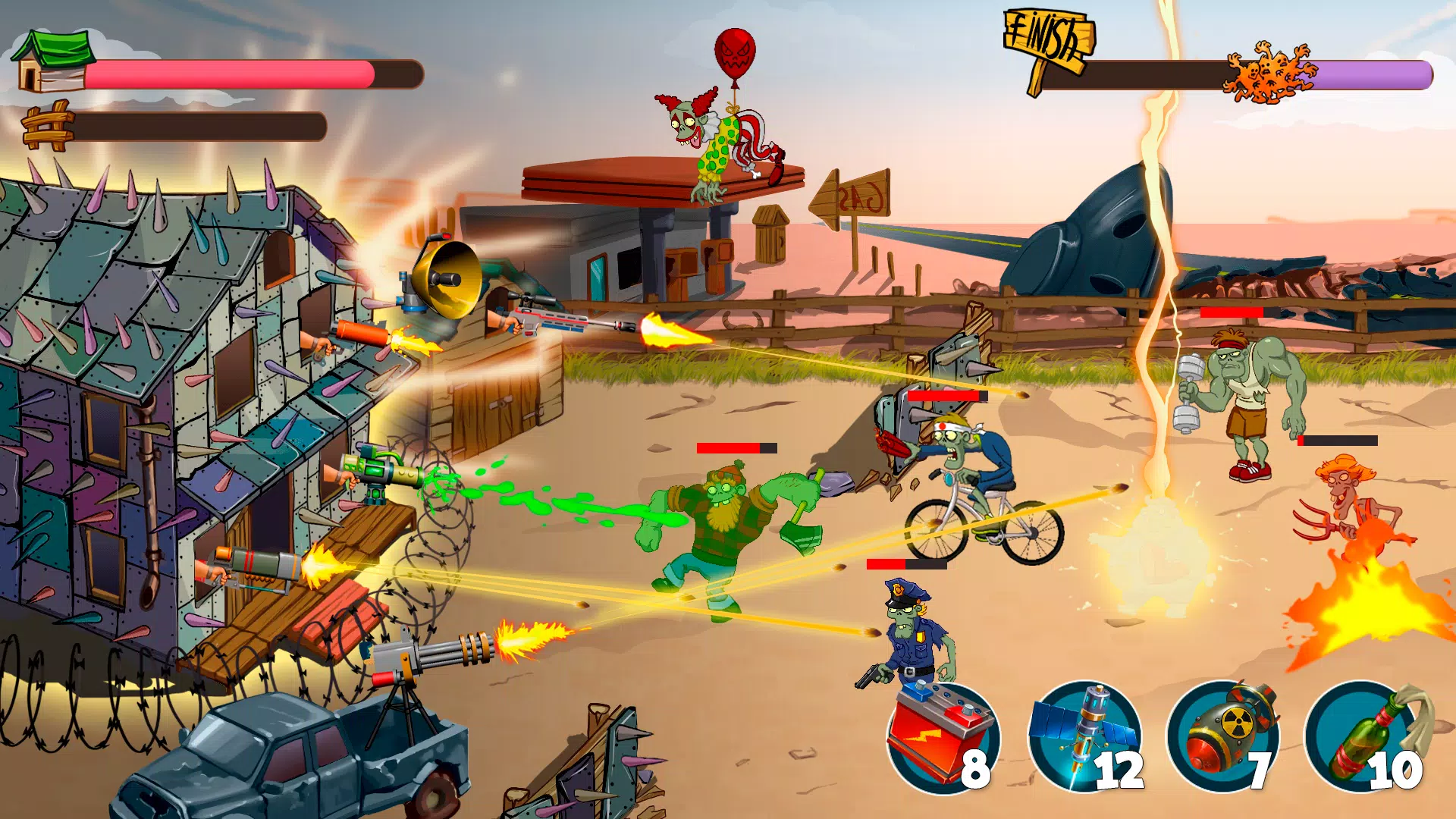 Zombie Rush Village Defense screenshot 4