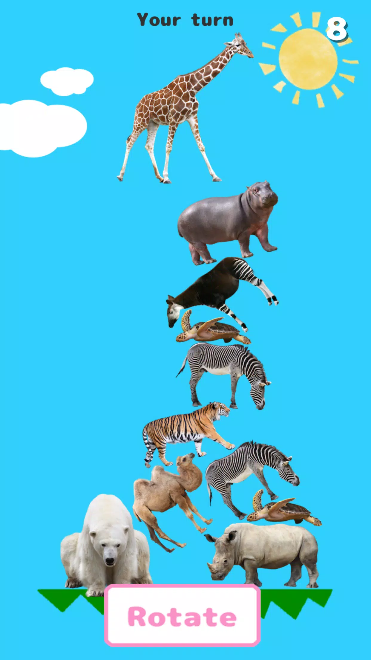 Animal Tower Battle स्क्रीनशॉट 4