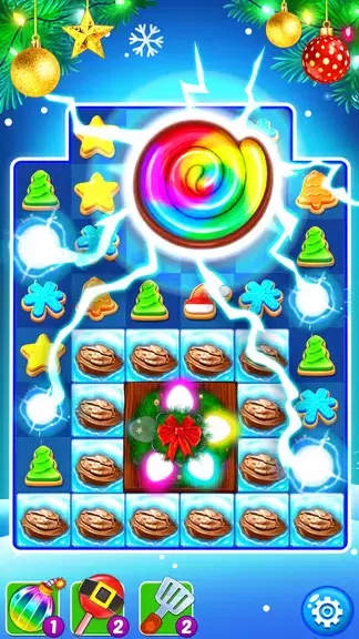 Christmas Cookie: Match 3 Game ဖန်သားပြင်ဓာတ်ပုံ 2