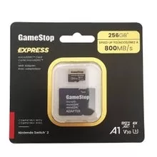 Switch 2互換性のあるGameStop 256GB Express MicroSDカード